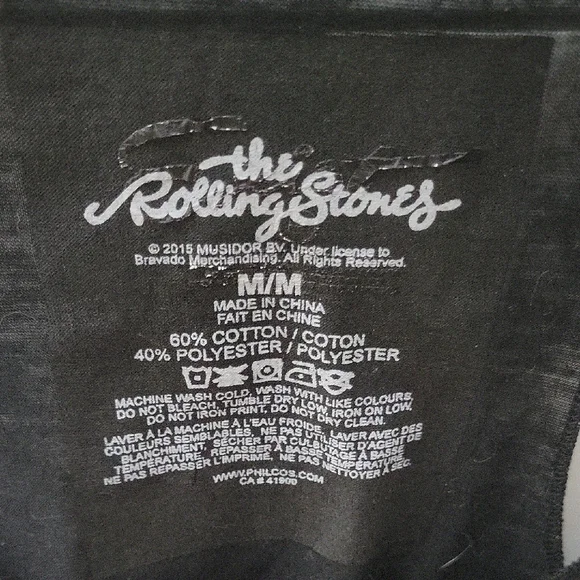 The Rolling Stones Black Graphic Tank Top - Picture 2 of 5